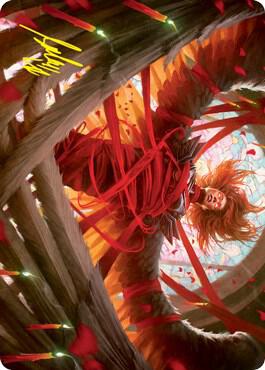 Sigarda's Imprisonment Art Card (Gold-Stamped Signature) (16) [Innistrad: Crimson Vow Art Series]