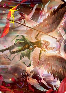 Sigarda's Summons Art Card (Gold-Stamped Signature) (17) [Innistrad: Crimson Vow Art Series]