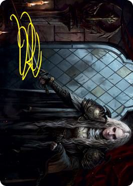 Thalia, Guardian of Thraben Art Card (Gold-Stamped Signature) (18) [Innistrad: Crimson Vow Art Series]
