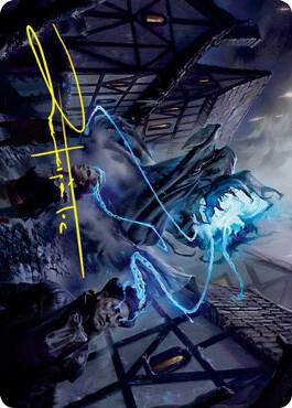 Dreamshackle Geist Art Card (Gold-Stamped Signature) (22) [Innistrad: Crimson Vow Art Series]