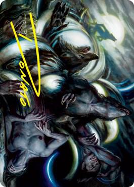 Lunar Rejection Art Card (Gold-Stamped Signature) (23) [Innistrad: Crimson Vow Art Series]