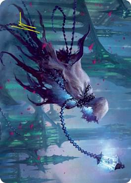 Wanderlight Spirit Art Card (Gold-Stamped Signature) (26) [Innistrad: Crimson Vow Art Series]