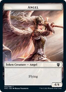 Angel // Clue Double-Sided Token (2 // 5) [Crimson Vow Commander]