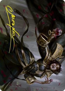 Bloodcrazed Socialite Art Card (Gold-Stamped Signature) (28) [Innistrad: Crimson Vow Art Series]