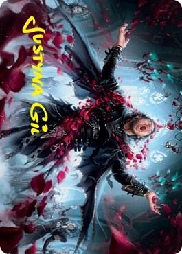 Bloodsoaked Reveler Art Card (Gold-Stamped Signature) (29) [Innistrad: Crimson Vow Art Series]