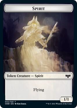 Spirit (002) // Copy Double-sided Token (2 // 19) [Innistrad: Crimson Vow]