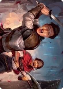 Daybreak Combatants Art Card (42) [Innistrad: Crimson Vow Art Series]