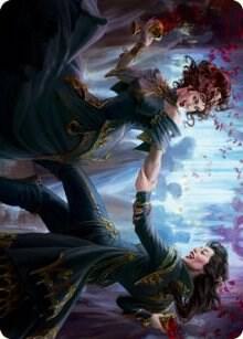 Falkenrath Celebrants (43/81) Art Card [Innistrad: Crimson Vow Art Series]
