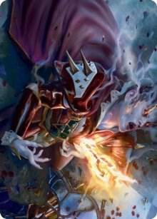 Flame-Blessed Bolt Art Card (44) [Innistrad: Crimson Vow Art Series]