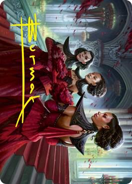 Olivia's Attendants Art Card (Gold-Stamped Signature) (47) [Innistrad: Crimson Vow Art Series]
