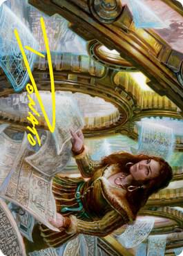 Cartographer's Survey Art Card (Gold-Stamped Signature) (51) [Innistrad: Crimson Vow Art Series]