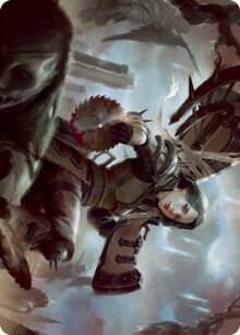 Sawblade Slinger Art Card (54) [Innistrad: Crimson Vow Art Series]