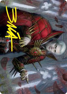 Edgar, Charmed Groom (59/81) Art Card (Gold-Stamped Signature) [Innistrad: Crimson Vow Art Series]