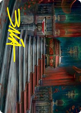 Edgar Markov's Coffin Art Card (Gold-Stamped Signature) (60) [Innistrad: Crimson Vow Art Series]