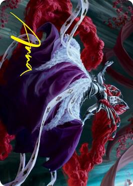 Olivia, Crimson Bride Art Card (Gold-Stamped Signature) (65) [Innistrad: Crimson Vow Art Series]