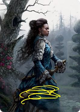 Mina Harker Art Card (Gold-Stamped Signature) (70) [Innistrad: Crimson Vow Art Series]