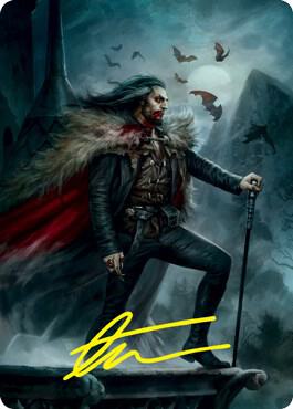 Dracula, Blood Immortal Art Card (Gold-Stamped Signature) (71) [Innistrad: Crimson Vow Art Series]