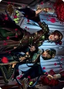 Falkenrath Celebrants (73/81) Art Card [Innistrad: Crimson Vow Art Series]