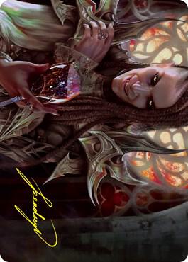 Voldaren Epicure (74/81) Art Card (Gold-Stamped Signature) [Innistrad: Crimson Vow Art Series]
