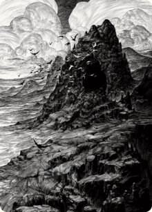 Mountain Art Card (80) [Innistrad: Crimson Vow Art Series]