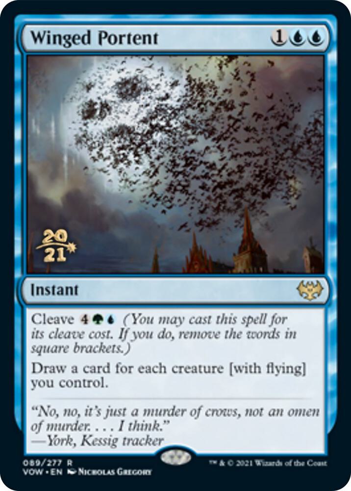 Winged Portent (89) [Prerelease Cards]