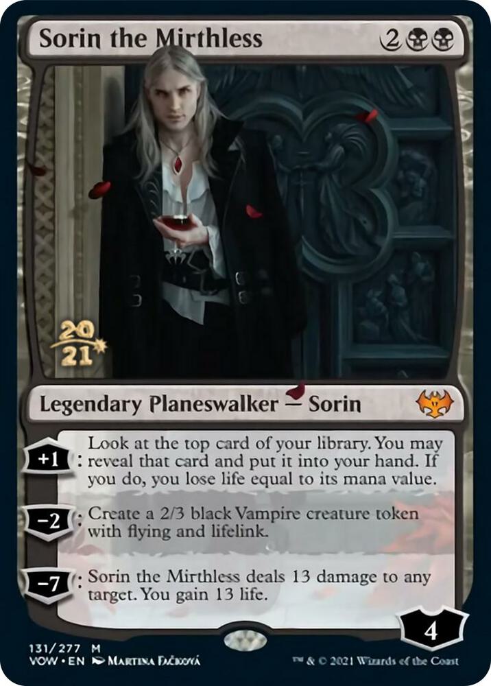 Sorin the Mirthless (131) [Prerelease Cards]