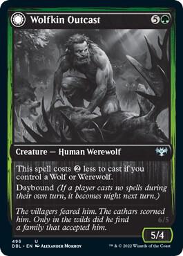 Wolfkin Outcast (496) [Innistrad: Double Feature]