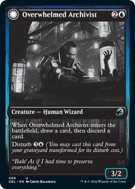 Overwhelmed Archivist (68) [Innistrad: Double Feature]