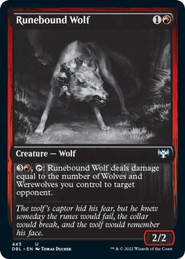 Runebound Wolf (443) [Innistrad: Double Feature]