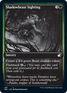 Shadowbeast Sighting (198) [Innistrad: Double Feature]