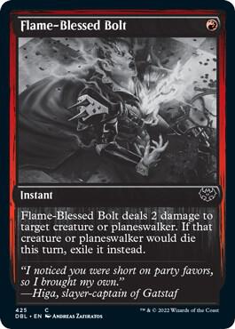Flame-Blessed Bolt (425) [Innistrad: Double Feature]