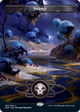 Swamp (237) (Borderless) [Unfinity] [Borderless]