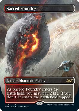 Sacred Foundry (Borderless) (285) [Unfinity] [Borderless]