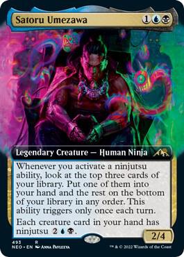 Satoru Umezawa (Extended Art) (493) [Kamigawa: Neon Dynasty] [Extended Art]