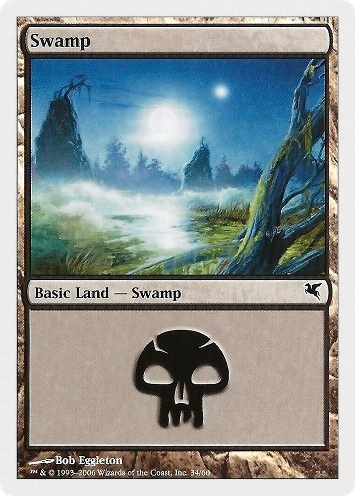 Swamp (34) [Magic Encyclopedia 2005 (Salvat/Hachette)]
