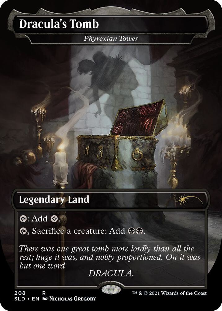 Dracula's Tomb - Phyrexian Tower (208) [Secret Lair Drop] [Borderless]