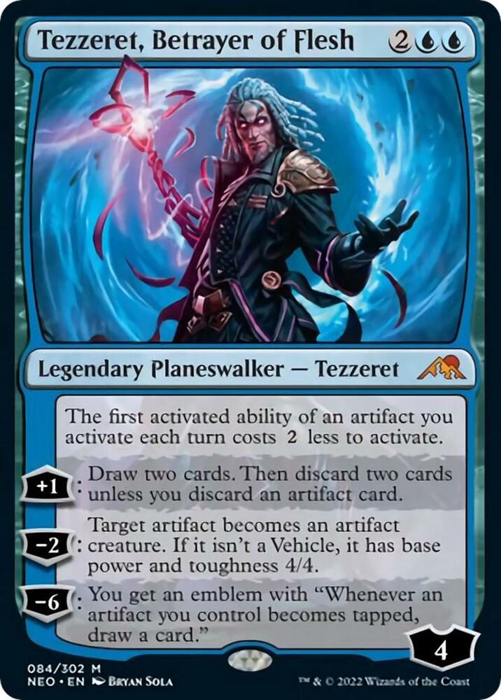 Tezzeret, Betrayer of Flesh (84) [Kamigawa: Neon Dynasty]