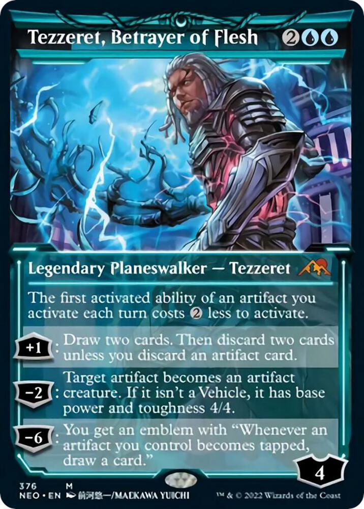 Tezzeret, Betrayer of Flesh (Showcase) (376) [Kamigawa: Neon Dynasty] [Showcase]