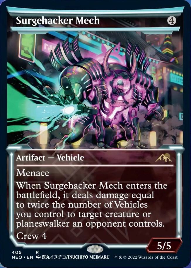 Surgehacker Mech (Showcase) (405) [Kamigawa: Neon Dynasty] [Showcase]