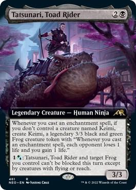 Tatsunari, Toad Rider (Extended Art) (461) [Kamigawa: Neon Dynasty] [Extended Art]