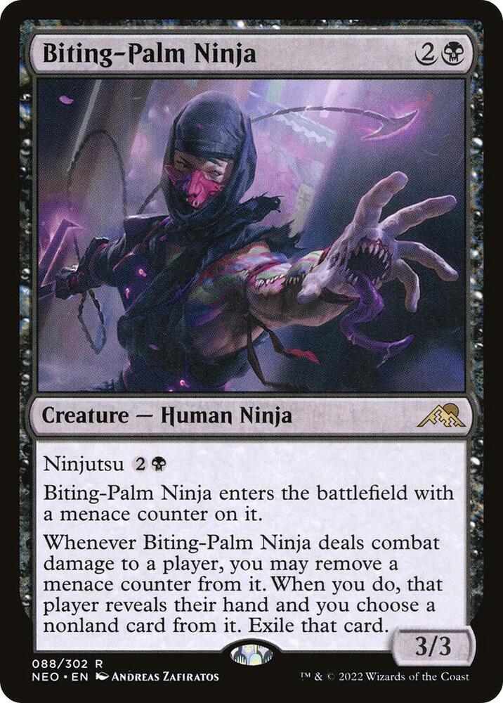 Biting-Palm Ninja (88) [Kamigawa: Neon Dynasty]