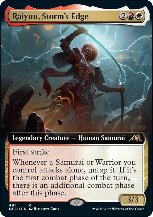 Raiyuu, Storm's Edge (Extended Art) (491) [Kamigawa: Neon Dynasty] [Extended Art]