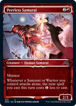 Peerless Samurai (Showcase) (322) [Kamigawa: Neon Dynasty] [Showcase]