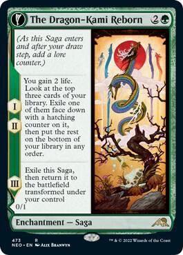 The Dragon-Kami Reborn (Extended Art) (473) [Kamigawa: Neon Dynasty] [Extended Art]