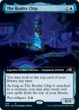 The Reality Chip (Extended Art) (449) [Kamigawa: Neon Dynasty] [Extended Art]