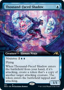 Thousand-Faced Shadow (Extended Art) (451) [Kamigawa: Neon Dynasty] [Extended Art]