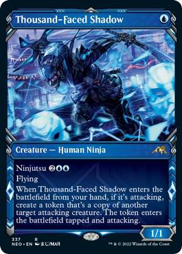 Thousand-Faced Shadow (Showcase) (337) [Kamigawa: Neon Dynasty] [Showcase]