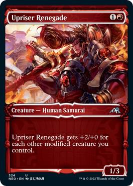 Upriser Renegade (Showcase) (324) [Kamigawa: Neon Dynasty] [Showcase]