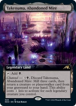 Takenuma, Abandoned Mire (Extended Art) (505) [Kamigawa: Neon Dynasty] [Extended Art]
