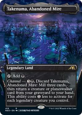Takenuma, Abandoned Mire (Borderless) (416) [Kamigawa: Neon Dynasty] [Borderless]
